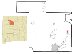 Location of Cochiti