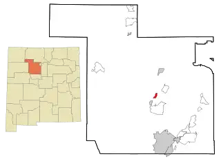 Location of Jemez Pueblo, New Mexico