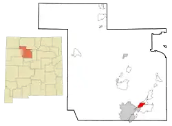 Location of Santa Ana Pueblo, New Mexico