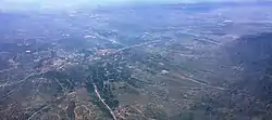 Aerial view of Sanggan River Valley in Yangyuan