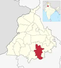 Location in Punjab