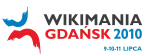 Logo of the Wikimania 2010 conference, held in Gdańsk, Poland