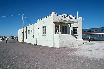 The former freight house in 1985