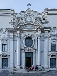 Baroque Composite columns of the Santa Maria Annunziata in Borgo, Rome, by Pietro Passalacqua, 1742 and 1745