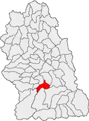 Location in Hunedoara County