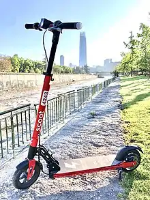 Scoot electric kick scooter in Santiago de Chile.