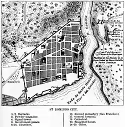 Map of Santo Domingo, 1873