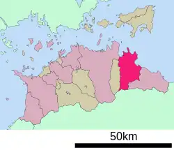 Location of Sanuki