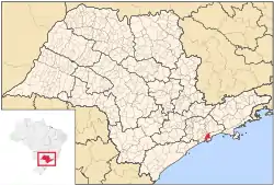 Location of Santos