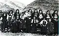 Sarakatsani women and girls in 1922; Epirus, Greece.