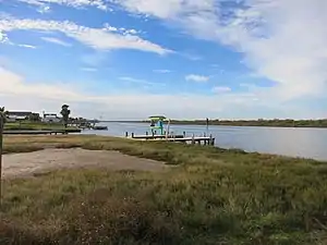 Caney Creek in Sargent, not far above where it empties into the Intracoastal Waterway