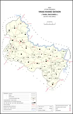 Map showing Alipur Aima (#415) in Sataon CD block