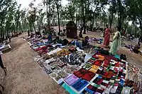 Local village hndicrafts and other items at Sonajhuri Saturday haat