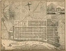 1818 map of Savannah