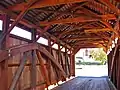 Interior of the bridge showing the Burr arch.