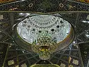 A chandelier in the Masjid