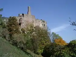 Schloss Oberstein, castle on the hills above Oberstein