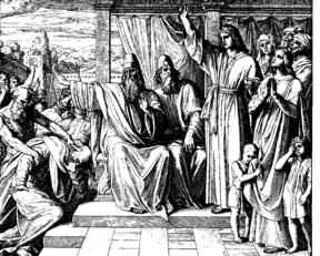 Trial of Susanna, 1860 woodcut by Julius Schnorr von Karolsfeld in Die Bibel in Bildern