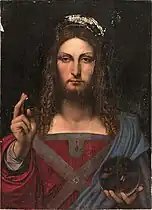 School of Leonardo da Vinci, Salvator Mundi (c. 1503), private collection (formerly Marquis Jean-Louis de Ganay Collection).