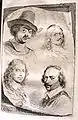 V2 plate C, p 79 Jan Bapt. Weeninx. David Beck. Sim. Pet. Tilmans. Hendr. Zorg.