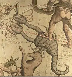 Detail: Scorpio et Libra