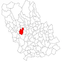 Location in Prahova County