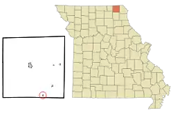 Location of Rutledge, Missouri