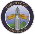 Official seal of Corning, New York