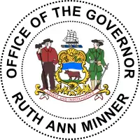 Seal of Ruth Ann Minner, Governor of Delaware 2001–2009