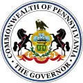 Seal of the governor of Pennsylvania (official)