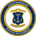 Seal of the governor of Rhode Island