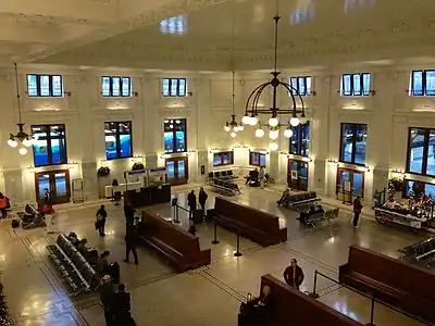 Remodeled interior of King Street Station