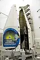 NASA's Solar Dynamics Observatory being encapsulated into its payload fairing