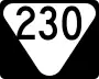 State Route 230 marker