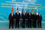 Secretary Blinken with C5+1 Foreign Ministers in Astana, Kazakhstan, February 2023