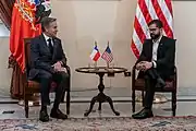 Secretary Blinken with Chilean President Gabriel Boric in Santiago, Chile, October 2022