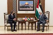 Secretary Blinken with Palestinian Authority President Mahmoud Abbas in Ramallah, May 2021