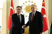 Secretary Blinken with Turkish President Recep Tayyip Erdoğan in Istanbul, Turkey, January 2024