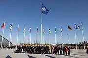 Secretary Blinken with NATO foreign ministers in Brussels, Belgium, April 2023