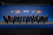 Secretary Blinken with NATO Foreign Ministers in Riga, Latvia, November 2021