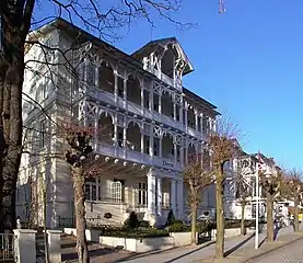 Villa Vineta from the year 1902 in Wilhelmstraße in the seaside resort of Sellin (Rugia)