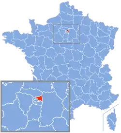 Location of Seine-Saint-Denis in France