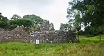 Saighir round tower and priory wall