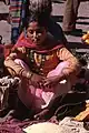 Woman selling rice in Gangtok market, Sikkim