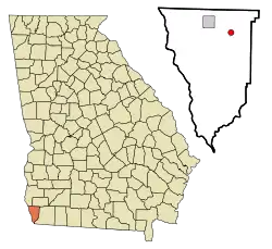 Location in Seminole County and the state of Georgia