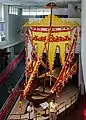 A lepa boat model as featured inside the museum.