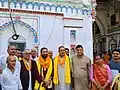 Former Deputy Prime minister and NC Vice president Bimalendra Nidhi at Janaki Mandir