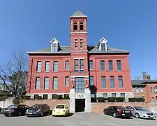 The old Seymour High School, on the National Register of Historic Places