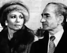 Shah Mohammad Reza and Shahbanun Farah shortly before leaving Iran in 1979 during the Iranian revolution