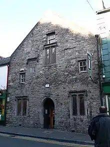 This is a photo of a medieval almshouse built by Richard Shee to care for the poor of Kilkenny.